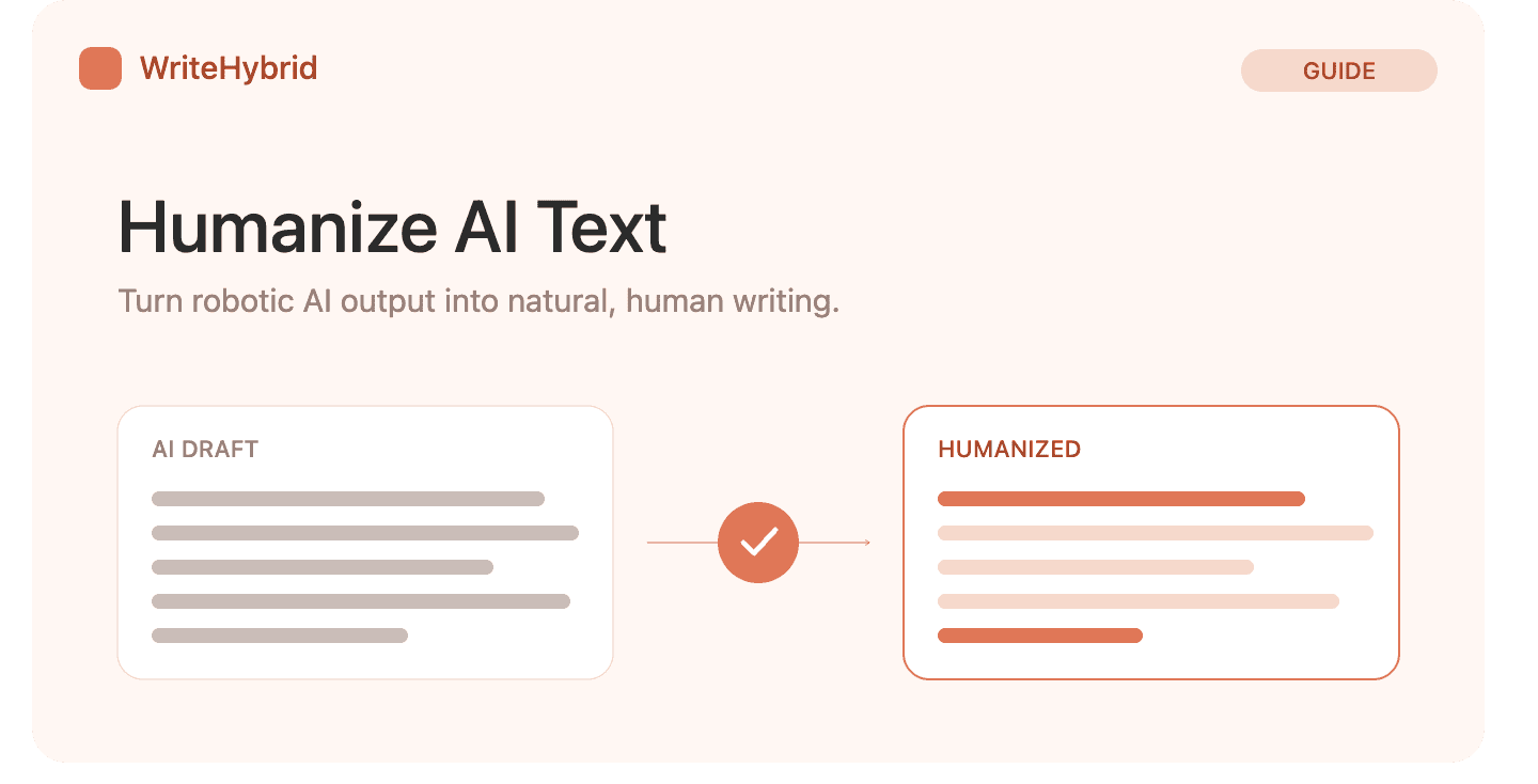 Step-by-step workflow for humanizing AI-generated text in 2026