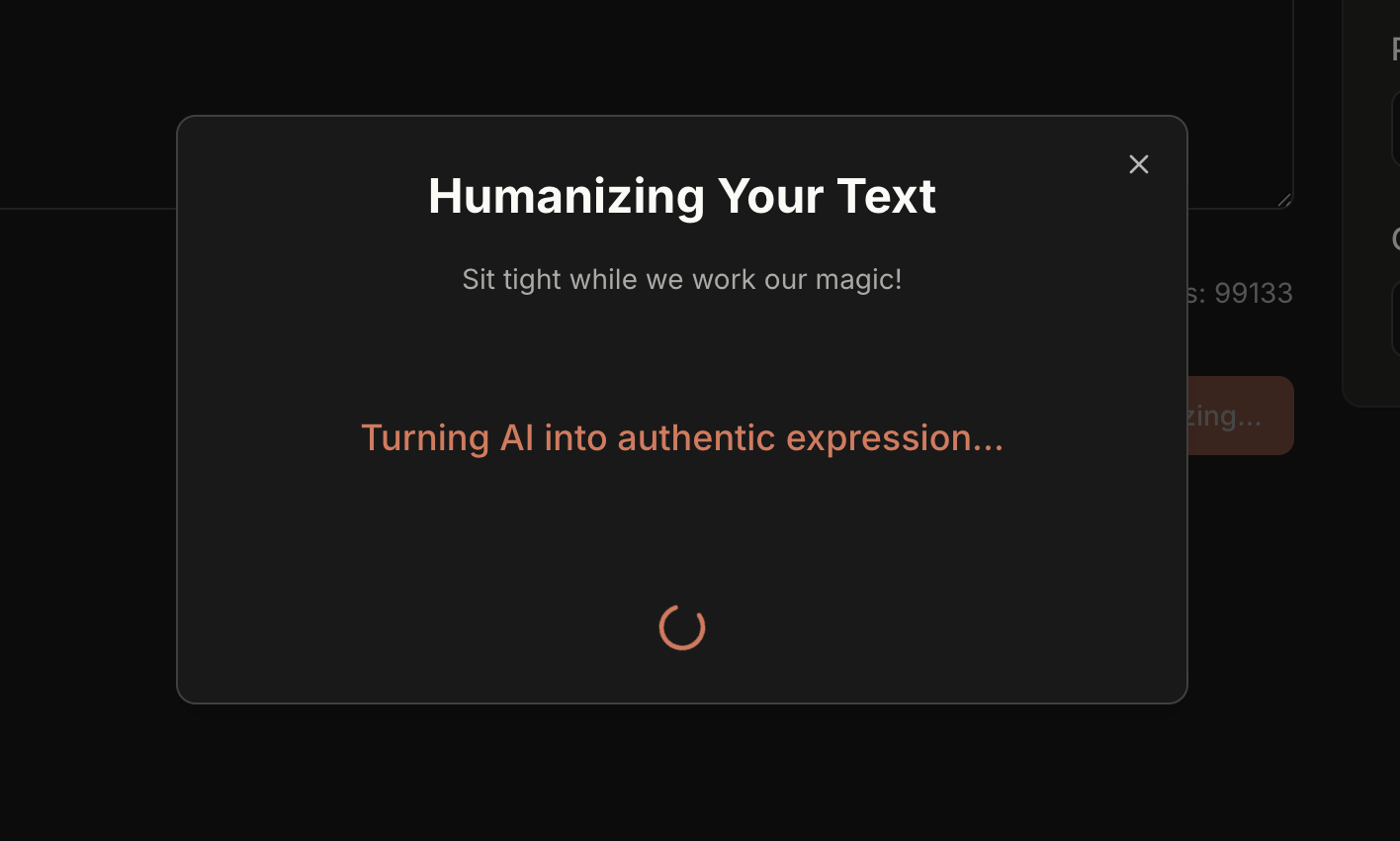 Example of AI humanizer transforming robotic text into natural academic prose