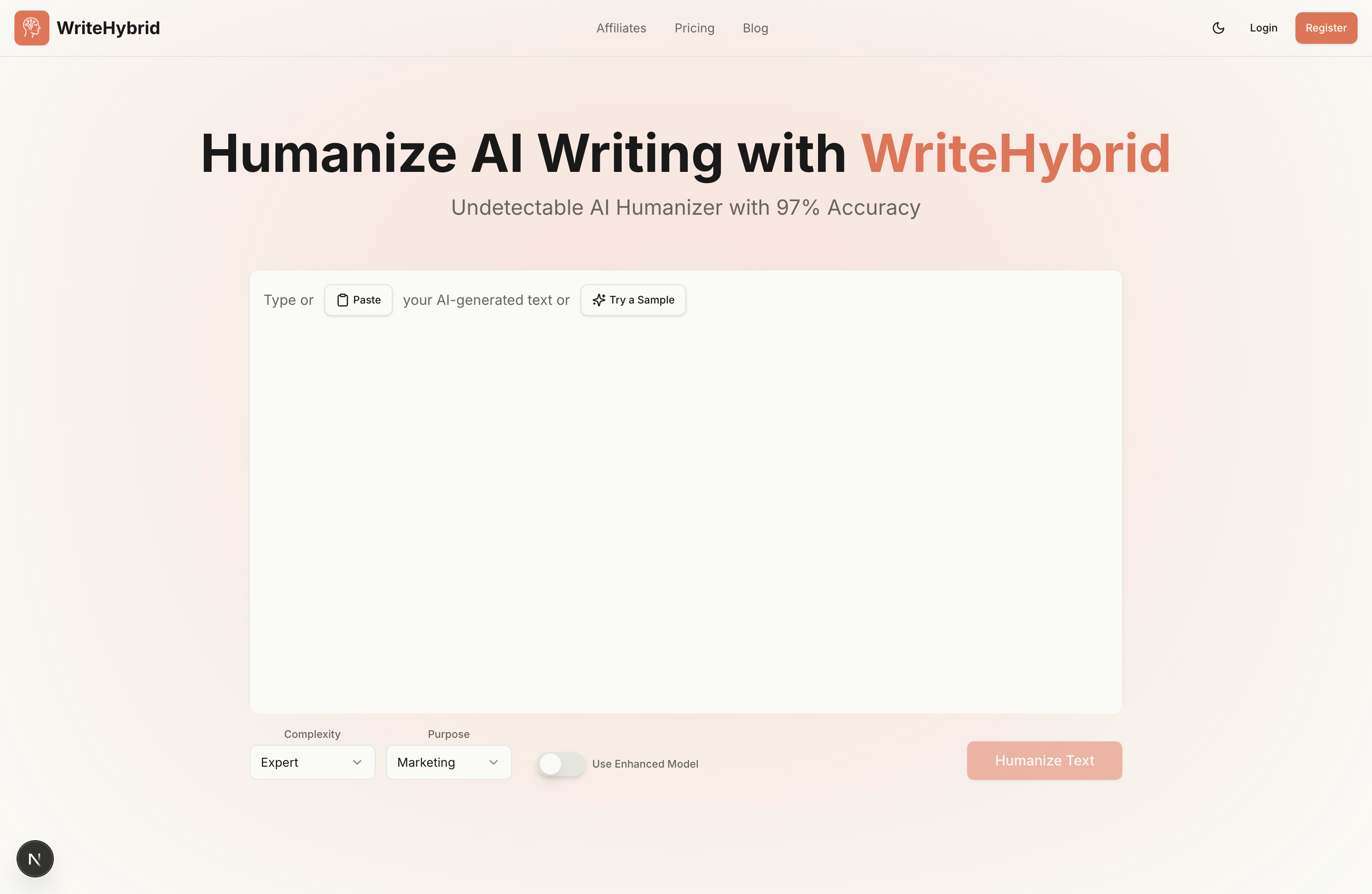 WriteHybrid logo